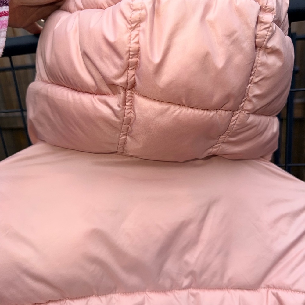 Michael Kors Girls Pink Puffer Jacket w/ Hood - Picture 11 of 11